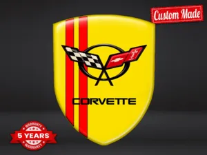 Corvette Silikonlogos Auto Universal Design Professionell